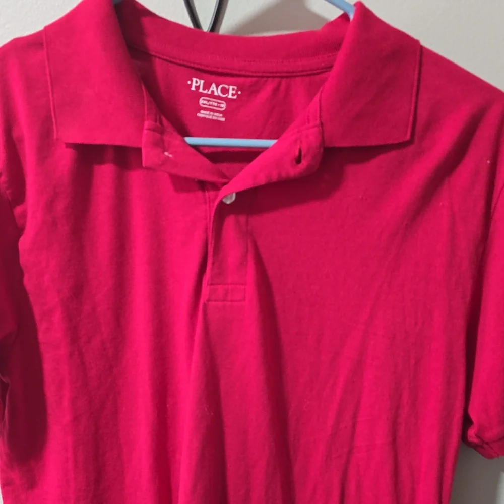 The Children's Place Bright Red Short-Sleeve Polo